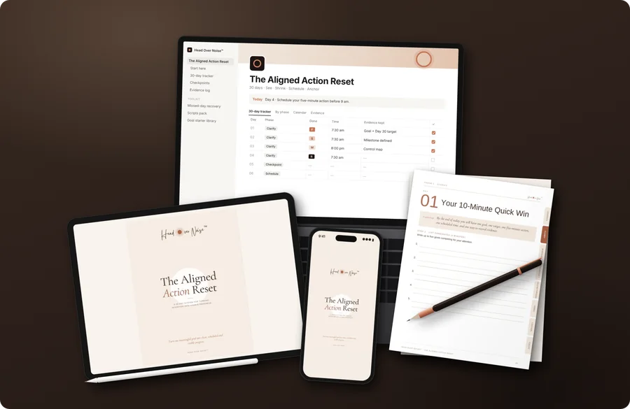 Every format in the Complete Bundle: tablet, Notion, phone and the Printable Edition